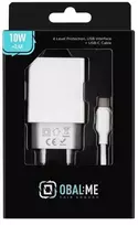 Wall Charger USB-A 10W + USB-A to USB-C cable 1m White