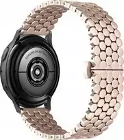 Strap Watch 20mm Metal Honeycomb Rose-Gold