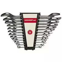 Gedore Red double open ended spanner set, long, 12 parts, wrenches (ch