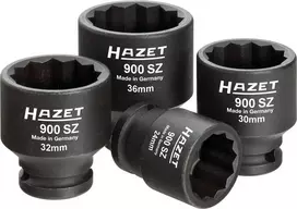 Hazet socket wrench set 905, 1/2, 30 pieces, tool set (blue, with reve