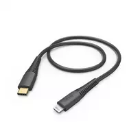 00201602 Charging Cable, USB-C - Lightning 1.5m black