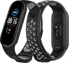 Silikoninė apyrankė „Xiaomi Mi Band 7/6/5“, juoda