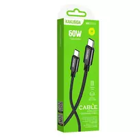 KSC-970 PD60W fast charging / data cable Type-C to Type-C Black