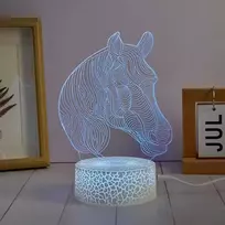 SNL116RGB LED lamp Light decoration Horses RGB 3D