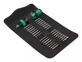 „Wera Kraftform Kompakt 60 RA-R Imperial 1“ atsuktuvų rinkinys, juodas/žalias, 17 vnt.