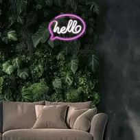SNL08PKT Style Neon Lights HELLO Pink/White