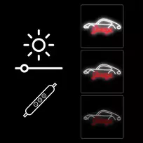 SNL95WH Style Neon Lights Garage white-red