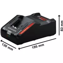 Expert Fast Charger EXAL18V-160 black