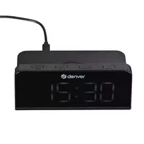 Denver ECQ-103 Alarm Clock with QI Induction Charger (10W)
