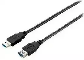 „Equip USB-A 3.0 – A prailginimo kabelis, 2,00 m, 5Gbps, juodas, polietileniniame maišelyje“
