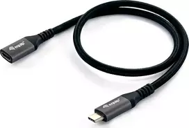 "Equip Kabel USB-C 3.2 -> C Verl. St/Bu 0.50m 5A 4K/60Hz sw"