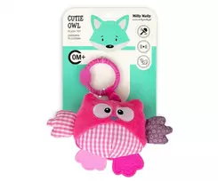 Pliušinis pakabukas „Sowka“ – „Cutie owl“ – 2881 PINK