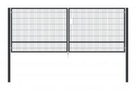 Vartai, 5 mm segmento užpildu, dviveriai, 4000x1500 mm, LOCINOX