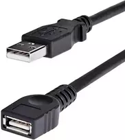 "StarTech 6 ft Black USB 2.0 Extension Cable A to A - M/F"