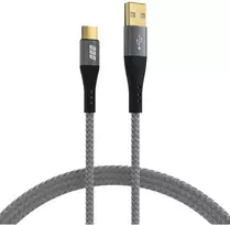 „EFB USB-A į USB-C kabelis, 60 W, QC 3 A, 1 m, pilkos spalvos“