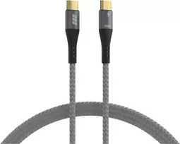 „EFB USB-C laidas, 100 W, PD 3.0, 5 A, su „E-Marker“ mikroschema, 1 m, pilkos spalvos“