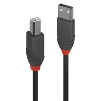 „LINDY USB 2.0 laidas, tipas A/B, „Anthra Line“, M/M, 0,2 m“