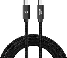 „CONCEPTRONIC USB-C 3.2–C kabelis, 100 W / QC, 10Gbps, 2,00 m, juodas“