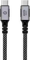 „CONCEPTRONIC USB-C 3.2–C kabelis, 100 W/PD 3.0, 20Gb/s, 2,00 m, juodas“
