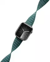 Crong Melange – magnetinis dirželis „Apple Watch“ 44/45/46/49 mm (turkio spalvos melanžas)