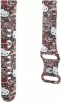 Silicone Tags Graffiti Strap Universal 20mm Pink