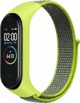 „Mi Band 7/ 6/ 5/ 4/ 3“ dirželis „NylonLoop“, geltonas