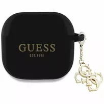 Silicone 4G Charm AirPods 4 cover black