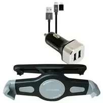 Automobilinis įkroviklis su 2 USB-A jungtimis, 2,4 A
