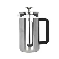 Pisa Coffee Press 8 cups Silver