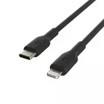 „Belkin“ PVC USB-C į „Lightning“ kabelis, 1 m, juodas