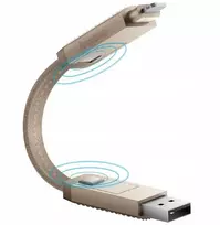 Bazic GoCharge Alucable 4in1 USB-A/USB-C to USB-C/Lightning 15cm Gold