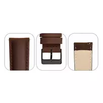 Genuine leather 22mm Universal watch strap (Samsung, Garmin, etc) Dark
