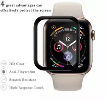 "Hot Bending 3D Glass for Apple Watch 1/2/3/5/6/7 42mm" Black