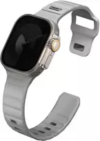 Stride Apple Watch 42/44/45/49mm FKM Rubber Strap Chalk Grey