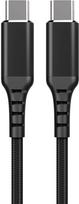Fuj:tech USB-C to USB-C cable, braided, 3 m, black (usb-c-c 3m)
