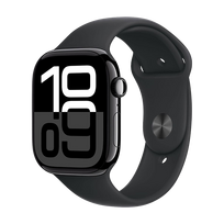 Išmanusis laikrodis Watch Series 10 (2024) LTE 46mm Jet Black Aluminium Case with Sport Band – Black