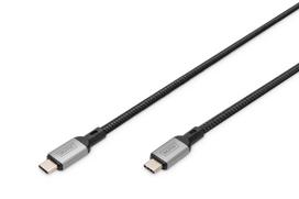 Digitus DB-300443-030-S USB kabelis USB4 Gen 2×2 3 m USB C 20Gbit/s 100 W Juoda