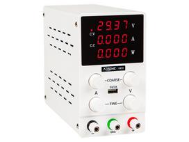 Laboratorinis maitinimo šaltinis 0-30Vdc 0-10A, baltas