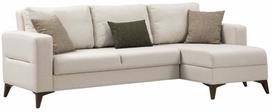 Kampinė sofa - lova Atelier Del Sofa Kristal 730MST1367, smėlio sp., dešininė, 90 x 236 cm x 86 cm