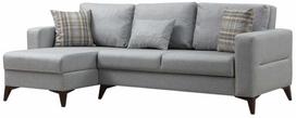 Kampinė sofa - lova Atelier Del Sofa Kristal 730MST1341, šviesiai pilka sp., kairinė, 90 x 236 cm x 86 cm