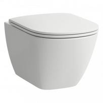 Laufen LUA Rimless compact pakabinamas klozetas su lėtaeigiu dangčiu