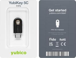 Yubico YubiKey 5C FIPS, NIST Validated Security Key, USB-C