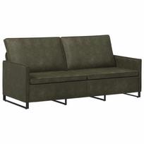 vidaXL 3 vietų sofa Armijos Žalia 190 x 81 x 82 cm Dirbtinė zomša