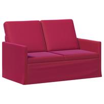 vidaXL Dviejų vietų sofa Vyno raudona 130 x 81 x 82 cm Aksomas