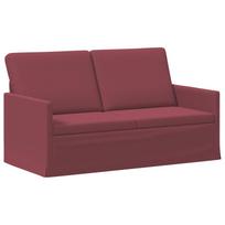vidaXL Dviejų vietų sofa Vyno raudona 150 x 81 x 82 cm Audinys