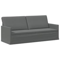 vidaXL 3 vietų sofa Tamsiai pilka 190 x 81 x 82 cm Audinys
