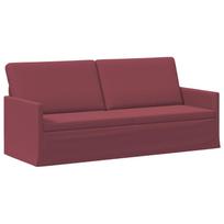 vidaXL 3 vietų sofa Vyno raudona 190 x 81 x 82 cm Audinys