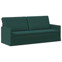 vidaXL 3 vietų sofa Tamsiai žalia 190 x 81 x 82 cm Audinys