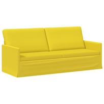 vidaXL 3 vietų sofa Šviesi geltona 190 x 81 x 82 cm Audinys