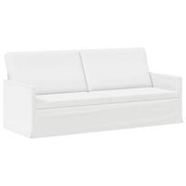 vidaXL 3 vietų sofa Balta 190 x 81 x 82 cm Audinys